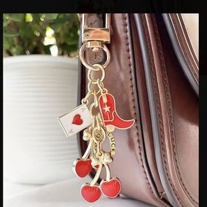 Horseshoe, Heart, Cherry, Queen Of Hearts Bag Charm/ Keychain NEW